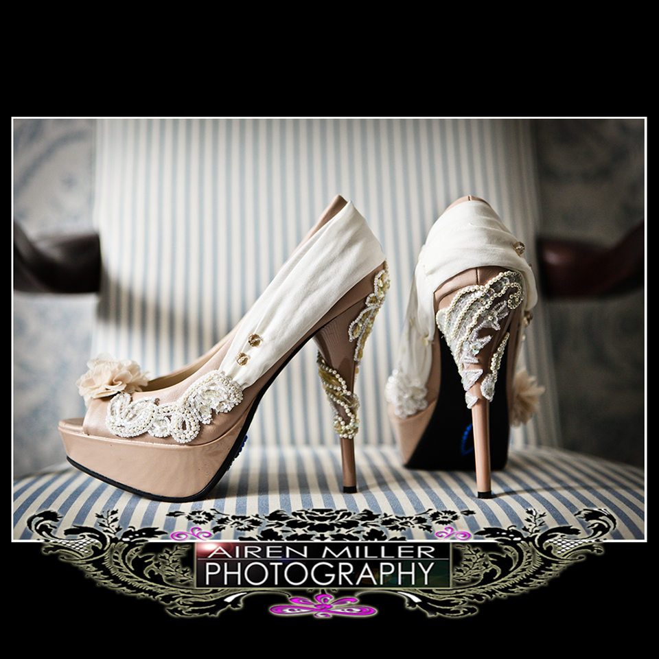 louis vuitton wedding shoes | Airen Miller Photography